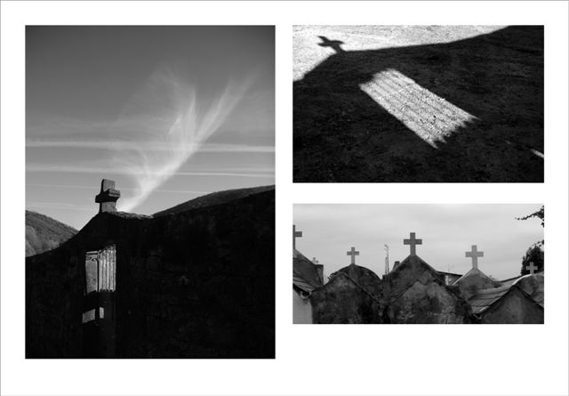 Cementerio de Tanes, Caso, Asturias y Cementerio de La Caridad, El Franco, Asturias.